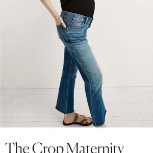 NWOT Hatch The Crop Maternity Jeans